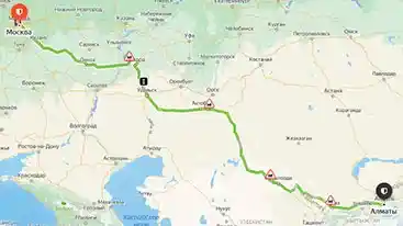 москва алматы расстоние 4000 км